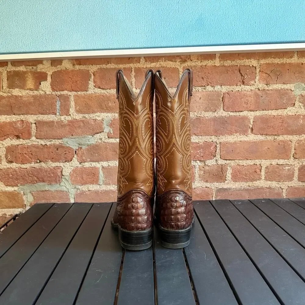 Mexican Exotic Alligator Men's Cowboy Boots